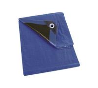 Perel Bâche - Bleu/Noir - Très Résistant - 10 x 12 m