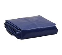 Bâche bleue 1,5 x 2,5 m en toile avec revêtement en PVC 650 g/m² indéchirable imperméable résistante aux UV avec œillets métalliques pour jardin, camping, voiture, bateau, protection et couverture