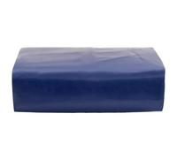 Bâche bleue 1 x 2,5 m 650 g/m² en toile avec revêtement en PVC indéchirable imperméable résistante aux UV pour meubles de jardin, remorques, bateaux, vélos, protection d'extérieur et protection contre