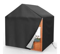Bache Cabane de Jardin pour Enfant, Housse pour Maison Enfant Exterieur, Tissu Oxford 421D Imperméable, Résistant aux UV Et à La Poussière, Bache de Cabane Enfant Exterieur (L145xW145x160cm)