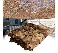 Bache Camouflage DéSert 4x7m Filet D'ombrage Extérieur Filet de Camouflage Militaire Filet de Protection Solaire pour Chasse Décoration de Fêtes à Thème Paysage Désertique Camping Jardins Terrasse