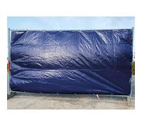 Bâche clôture de Chantier Standard 150g/m² - Bleu, 1,76m x 3,41m