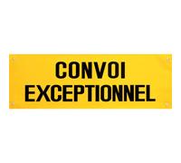 Bâche 'Convoi exceptionnel' 1200x400mm avec œillets - 16417