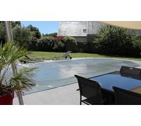 Bâche Cov'Top de Sécurité 4 Saisons | pour Piscine 5,5x11m | Enrouleur Manuel Inclus | Couverture Grise | Unité - POOLCO