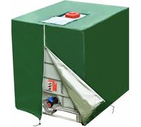 Bâche Cuve 1000L Anti UV 420D avec Cordon Fermeture éclair IBC Housse Container Réservoir d'eau
