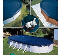 Bâche d’hivernage pour piscine acier Gre Dimension - Ovale 10,30x5,60m (pour piscine de 9,15x4,70m)