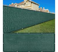 Bâche de balcon durable vert foncé 85 x 900 cm - Protection UV en polyéthylène haute densité - Clôture de jardin avec œillets et cordon - Idéale pour terrasse et espaces extérieurs