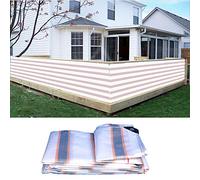 Bâche de balcon imperméable et robuste avec coussinets en caoutchouc Installation facile pour clôtures et ponts de jardin Disponible en 66 tailles Bandes de couleurs