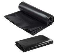 Bâche de bassin 3 x 8 m - Membrane imperméable durable en polyéthylène haute densité noire pour grands étangs à poissons, jardins et piscines paysagères - Bâche flexible de 0,12 mm d'épaisseur