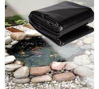 Bâche De Bassin Doublure D'étang Étanche HDPE Bâche À Membrane Renforcée 16Mil Résistants Aux Déchirures Membrane Préformée pour Bassins À Poissons Koi Fontaine Et Cascade(7x9m)