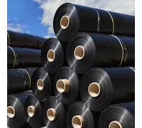Bâche de bassin durable en polyéthylène haute densité 0,15 mm d'épaisseur Différentes tailles et résistances pour étangs, jardins d'eau et cascades (6 x 10 m) Film durable pour étang