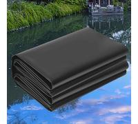 Bâche de bassin en PEHD 4 x 5 m, 5 x 6 m, 6 x 7 m, 7 x 8 m, 8 x 10 m, 10 x 12 m, membrane imperméable pour bassins extérieurs, fontaines, cascades, film pliable pour bassins à poissons(4x5m)