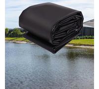 Bâche de bassin en PEHD de qualité supérieure - 4 x 5 m, 6 x 8 m, 8 x 10 m, 10 x 15 m - Étanche - Noire - Pour bassins à poissons koï - Membrane paysagère pour jardins aquatiques