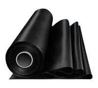 Bâche de bassin en polyéthylène haute densité imperméable et résistante aux déchirures pour jardins d'eau et fontaines Noir 1,5 x 6 m Protection paysagère
