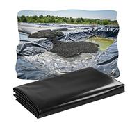 Bâche de Bassin en polyéthylène renforcé 35S, Noire et épaisse, idéale pour Les bassins à carpes koï, Les Jardins et l'irrigation (Dimensions : 4 x 9 m). Durable, imperméable et résistante a