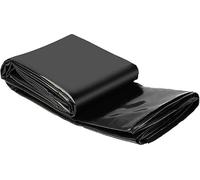 Bâche De Bassin Extérieur 0,13mm D'épaisseur Pour Piscines Jardin Membrane | Sous-couche Renforcée, Revêtements À Poissons, Peau En PEHD Noir(2x7m)