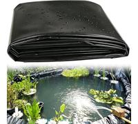 Bâche de bassin extérieure renforcée noire pour bassin à poissons koï, fontaine de jardin, fontaine, 6 x 9 m, solution d'imperméabilisation paysagère