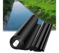 Bâche de bassin flexible en polyéthylène haute densité noire de 5 mm d'épaisseur pour poissons et étangs koï, cascades, jardins et fontaines, bâche durable de 2 x 7 m pour les caractéristiques d'eau