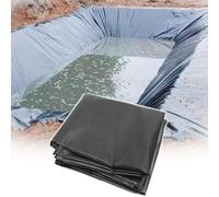 Bâche de bassin flexible et résistante - 7 x 7 m - Membrane imperméable en polyéthylène haute densité pour bassin de jardin - Doublure noire renforcée pour petits étangs et projets d'aménagement
