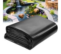 Bâche de bassin flexible noire de 0,1 m d'épaisseur pour jardins d'eau et bâche en plastique disponible en tailles 4 x 5 m 5 x 5 m 6 x 8 m