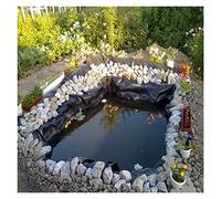 Bâche de bassin imperméable et pliable renforcée en EPDM de 0,35 mm d'épaisseur pour bassin à poissons de grande taille 15,2 x 20,3 cm