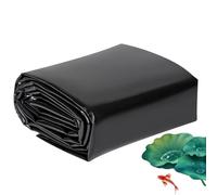 Bâche De Bassin Membrane De Jardin Étanche Facile À Découper HDPE Doublure D'étang Membrane Flexible De 16mil pour Jardins d'eau Cascades Facile À Installer Étang Liner(2x6m)
