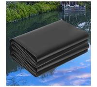 Bâche de bassin noire élastique robuste pour grands bassins, carpes koï, caractéristiques d'eau et piscines doublure imperméable pour décoration de jardin et d'arrière-cour