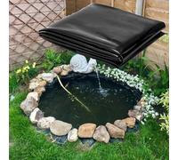 Bâche de bassin robuste noire - Bâche imperméable flexible pour piscines et projets de jardin, membrane pour grands et petits bassins, sous-couche imperméable