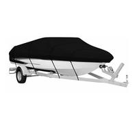 Bâche de Bateau pour Sun Tracker Sportfish 22 DLX 1985-2021 2022 2023 2024 2025 2026, Housse Bateau Protection Extérieure Imperméable Bâche Bateaus Yacht Bateaus Pêche,A-Black
