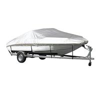 Bâche de Bateau pour Sun Tracker Sportfish 22 DLX 1985-2021 2022 2023 2024 2025 2026, Housse Bateau Protection Extérieure Imperméable Bâche Bateaus Yacht Bateaus Pêche,C-Silver