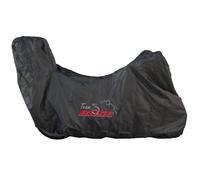 Bâche de bus moto avec top case