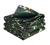 Bâche de Camouflage 1,8 x 2,4 m, 2 x 3 m, 3 x 4 m, Feuille de Couverture en Toile, imperméable, résistante aux intempéries, avec œillets(1.8x2.4m)