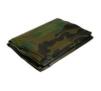 Bâche de camouflage militaire 1 8x3 m Verte et Noire Polyéthylène 140g/m² KZ GARDEN