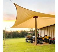 Bâche de Camping Extérieure avec Anti-UV À 90%, Tissu Coupe-Vent et Respirant, Filet D'ombrage Brise-Vue pour Tentes Pique-niques Plages Jardins(10x11.0m/32.8′x36.1′)