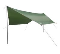 Bâche de Camping Verte imperméable en Tissu Oxford 210D avec revêtement PU 430x380x210 cm légère et Pliable avec Sac de Transport pour randonnée Trekking et Protection extérieure