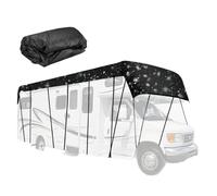 Bâche de Caravane Tissu Oxford 210D - Protection UV, Gel, Pluie | Couverture Imperméable avec Sangles Élastiques pour Camping-Car, Caravane (11.5x3m)