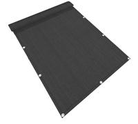 Bâche de clôture longue pour balcon extérieur en polyéthylène haute densité 85 % d'ombre multi-usages 1,2/1,3/1,5 m de hauteur Noir Taille 1,2 x 5,4 m