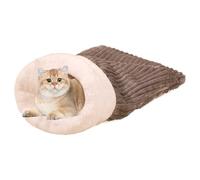 Bache de couchage Cave Cave - Gigoteuse douillette pour chat domestique | Bache de couchage pour chat chaud - Grotte pour animaux de compagnie - Grand sac pour chat confortable et doux