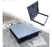 Bâche de fenêtre de toit avec trappe d'accès à vérin à gaz | Joint en caoutchouc et panneau d'accès de toit industriel verrouillable pour une inspection facile du sous-sol - 90 cm x 65 cm