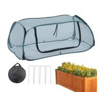 Bâche de jardin pour parterres surélevés, barrière en filet | 114,3 x 49,8 x 45,0 cm - Pour le jardinage en plein air avec légumes, cultures et tomates