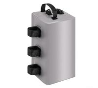 Bâche de lestage 10 l pour auvent pop-up tente tonnelle coupe-vent ancre ballast eau ballast noir robuste en PVC 500D kit de stabilité extérieure (gris)