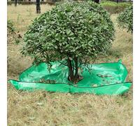 Bâche de paysage pour taille avec trou de 30,5 cm, bâche d'élagage paysager, bâche imperméable pour élagage des arbres de jardin, quatre avec boucles d'angle pour tenir debout autour des arbres