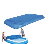 Bâche de Piscine - 305x205cm PE Gonflable/Carrée, Bâche Résistante aux UV, Protecteur d'Eau Anti-Poussière | Parfait pour la sécurité hivernale, la protection contre les débris extérieurs, l'entretien