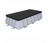 Bâche de piscine carrée résistante aux UV destinée aux piscines hors sol pour aider au réchauffement de l'eau et à l'exclusion des débris (E)