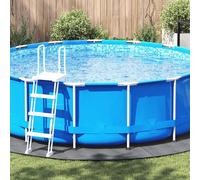 Bâche de Piscine Couverture Protection Gris Clair Géotextile Polyester vidaXL