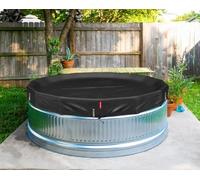 Bâche de piscine elliptique d'hiver - Tissu robuste amélioré, design coupe-vent ultime, fermeture à cliquet à verrouillage rapide, résistant au froid et aux UV