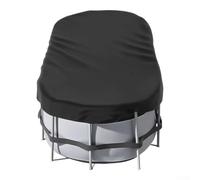 Bâche de piscine en polyester très résistante Noir 7 * 13ft / 213 x 396 cm | Polyester résistant aux intempéries, bloque la pluie et la neige, s'adapte aux piscines de 2,7 x 5,5 m