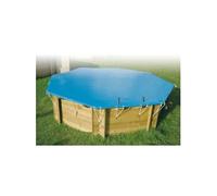 Ubbink Bâche d'hivernage Ocea octogonale Ø580 cm 550 g/m² conforme NF P 90-308 pour piscine bois