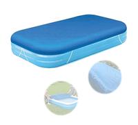 Bâche de piscine rectangulaire, couverture de piscine rectangulaire avec protection UV, design à trois couches pour piscines gonflables, bâche en polyéthylène pour piscines familiales, bleu (262 x 175