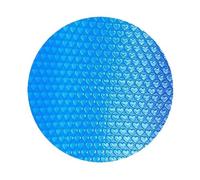 Bâche de piscine ronde bleue de 1,8 m, 2,4 m, couverture solaire en polyéthylène anti-âge et résistante aux chocs pour petites piscines privées, extérieures, intérieures et privées